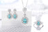 S925 sterling silver cultured Paraiba earrings
