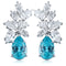 S925 silver cultured Paraiba earrings 11.08ct