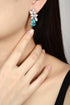 S925 silver cultured Paraiba earrings 11.08ct