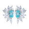 S925 sterling silver cultured Paraiba earrings 2.13ct
