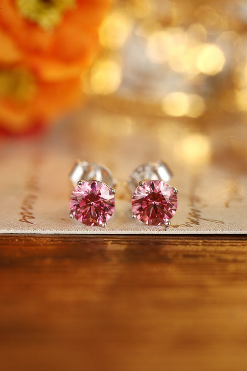 S925 silver zircon earrings 0.6g