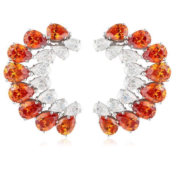 S925 silver Fenda imitation diamond earrings A