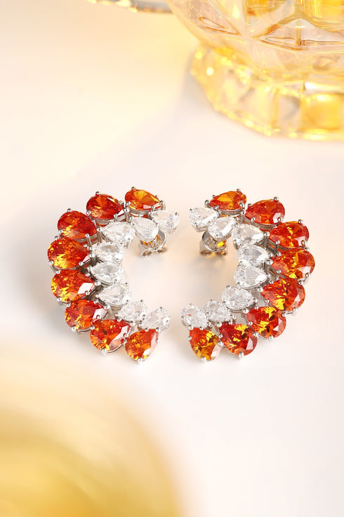 S925 silver Fenda imitation diamond earrings A