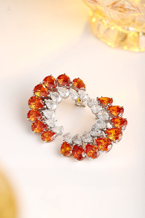 S925 silver Fenda imitation diamond earrings A