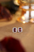 S925 silver natural garnet earrings