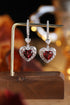 S925 silver natural garnet earrings W 6.63ct