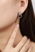 S925 silver natural garnet earrings W 6.63ct
