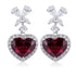 S925 silver natural garnet earrings W 6.63ct