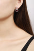 S925 silver natural garnet earrings W 6.63ct