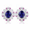 S925 silver cultured sapphire earrings W 10.31ct