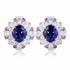 S925 silver cultured sapphire earrings W 10.31ct