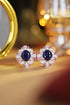 S925 silver cultured sapphire earrings W 10.31ct