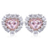 18K imitation diamond earrings A 3.35ct