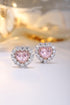 18K imitation diamond earrings A 3.35ct