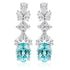 S925 sterling silver cultured Paraiba earrings A 9.23ct