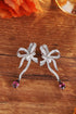 S925 silver natural garnet earrings W 4.86ct