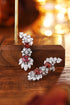 S925 silver natural garnet earrings A 3.22ct