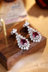 S925 silver natural earrings W 5.57ct