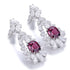 S925 silver natural garnet earrings W 4.63ct