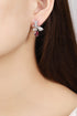S925 silver natural garnet earrings A 2.5ct