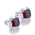 S925 silver natural garnet earrings W 6.22ct