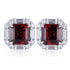 S925 silver natural garnet earrings W 6.22ct