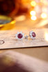 S925 silver natural garnet earrings W 2.77ct
