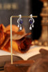 S925 silver cultured sapphire earrings A 5.2ct