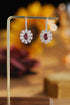 S925 silver natural garnet earrings W 2.04ct