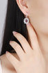S925 silver natural garnet earrings W 2.04ct