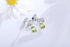 S925 silver natural peridote earrings A 2.61ct