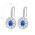 S925 silver cobalt spinel earrings W 1.91ct