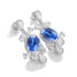 S925 silver cultured cobalt spinel earrings W 4.35ct