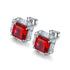 S925 Silver Culture red Sapphire Earrings A 6.71ct