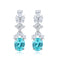 S925 Silver Cultured Paraiba Earrings A 9.23ct