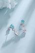 S925 Sterling silver cultured Paraiba Earrings A 2.51ct