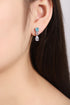 S925 Sterling silver cultured Paraiba Earrings A 2.51ct