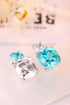 S925 Silver Cultured Paraiba Earrings A