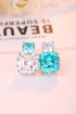 S925 Silver Cultured Paraiba Earrings A