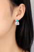 S925 Silver Cultured Paraiba Earrings A