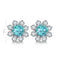 Sterling Silver Cultured Paraiba Earrings A 3.69ct