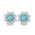 Sterling Silver Cultured Paraiba Earrings A 3.69ct
