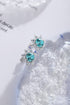 Sterling Silver Cultured Paraiba Earrings A 3.69ct