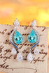 S925 silver cultured Paraiba Earrings W 7.17c
