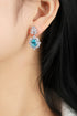 S925 Sterling silver cultured Paraiba Earrings A 7.2ct