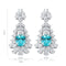 S925 silver cultured Paraiba earrings A 6.628ct