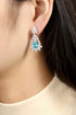 S925 silver cultured Paraiba earrings A 6.628ct