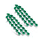 S925 sterling silver cultured emerald earrings W 17.2ct