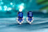 S925 silver cultured sapphire earrings W 13.71ct