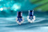 S925 silver cultured sapphire earrings W 13.71ct